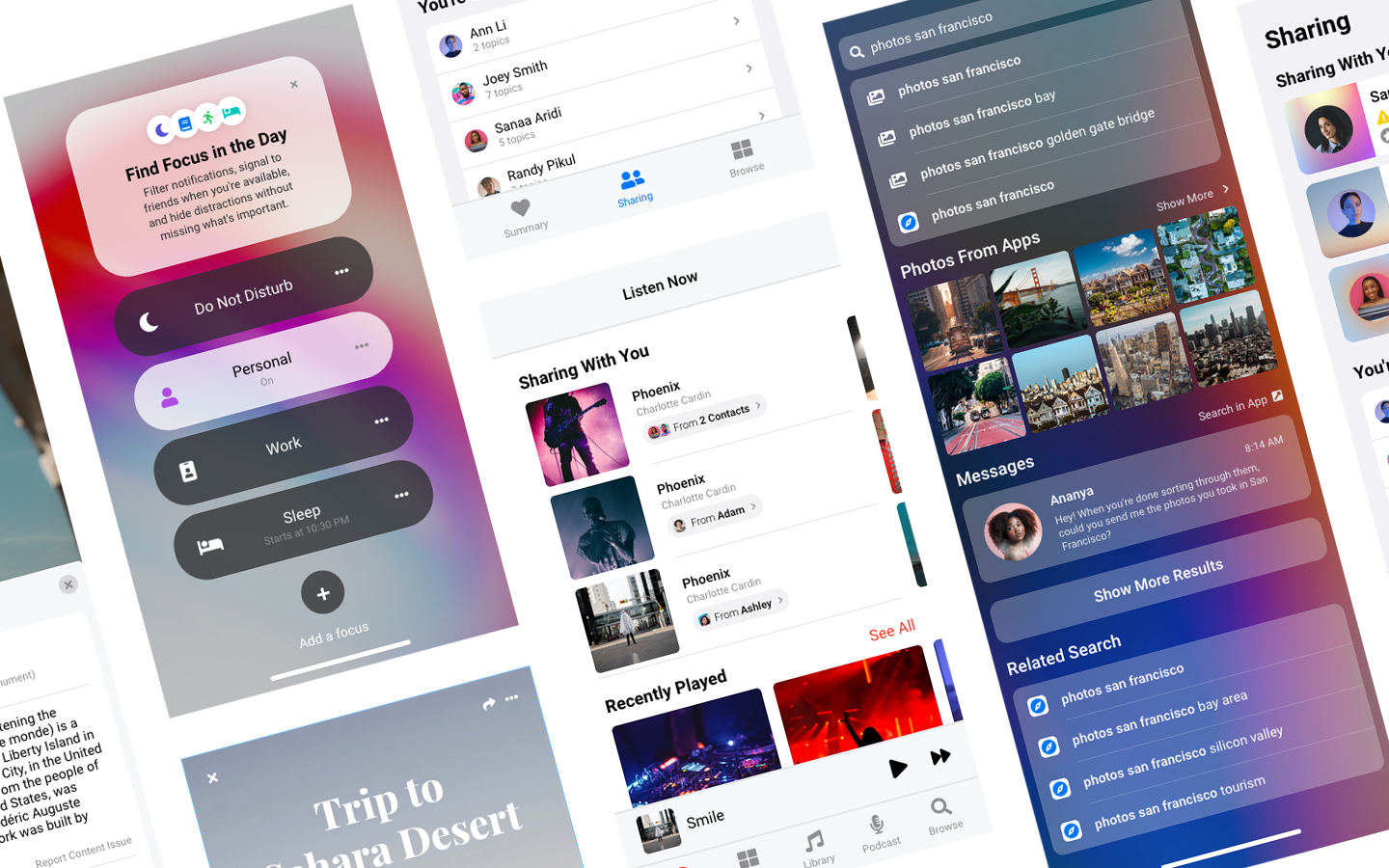 Screenshot of mobile app screens and web pages designed in Uizard